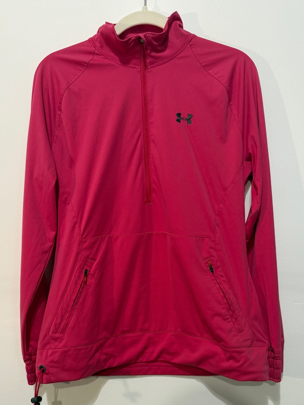 EUC Under Armour Hot Pink Half-Zip Athletic Pullover